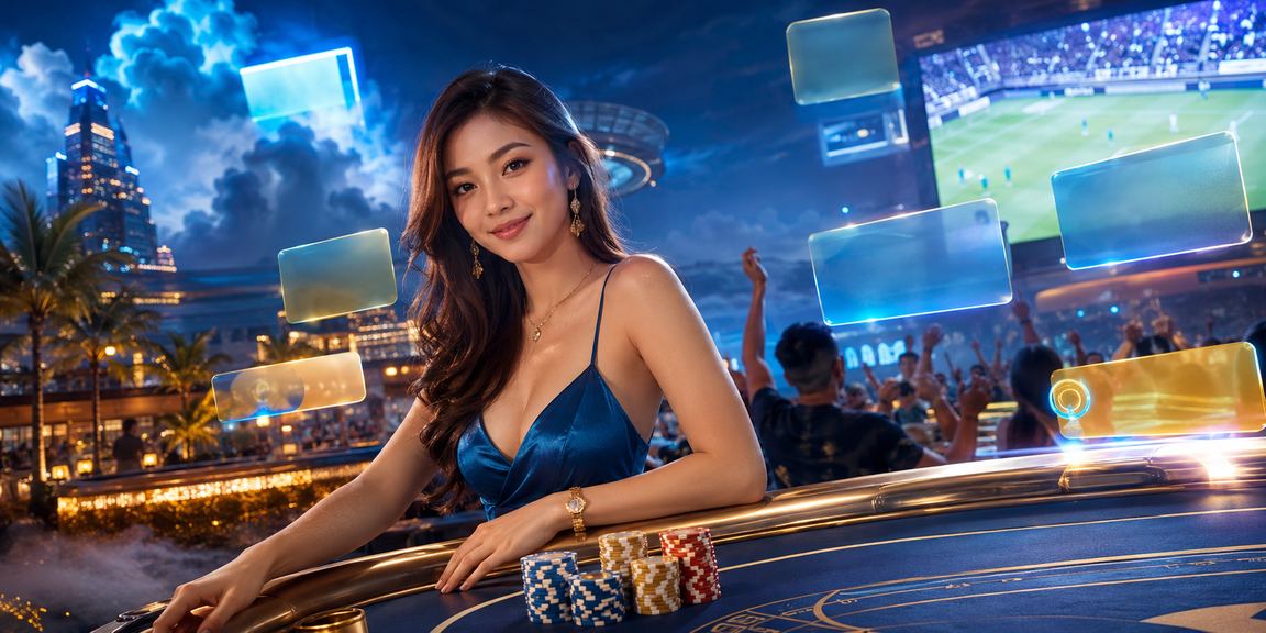 Pemandangan kasino Genting Highlands yang memaparkan meja permainan baccarat